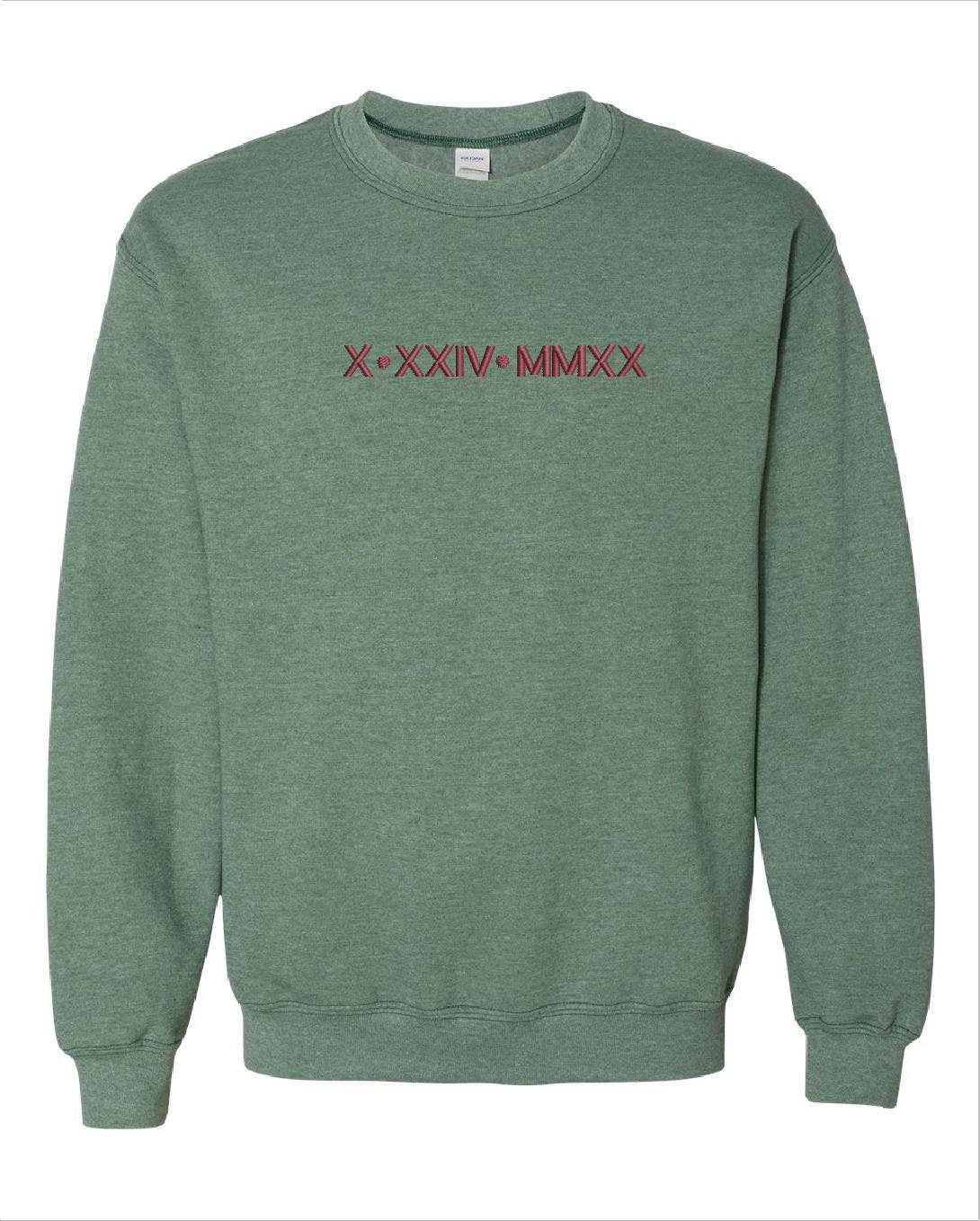Personalized Roman Numeral Sweatshirt