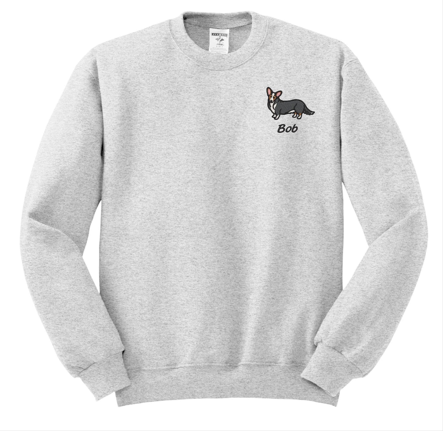 Welsh Corgi Sweatshirt Personalized Custom Embroidered With Name Pet Sweatshirt