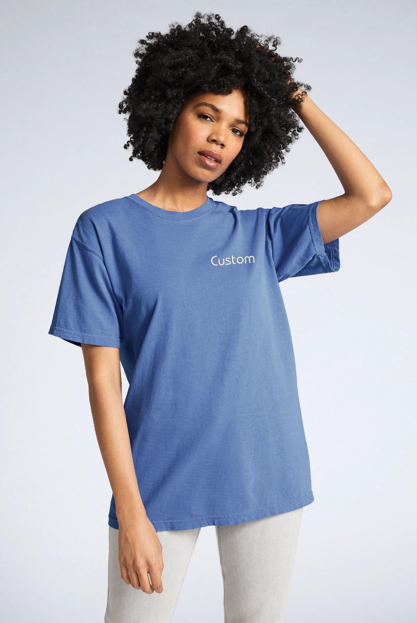 Personalized Comfort Colors Embroidered Tshirt