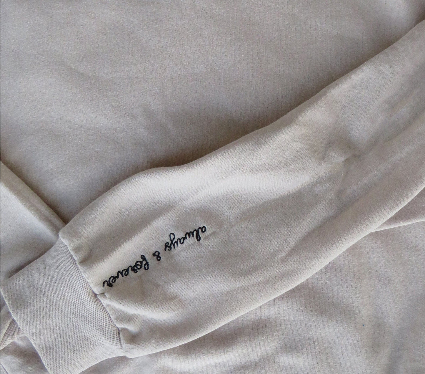 Personalized Cuff Hoodie Sweatshirt