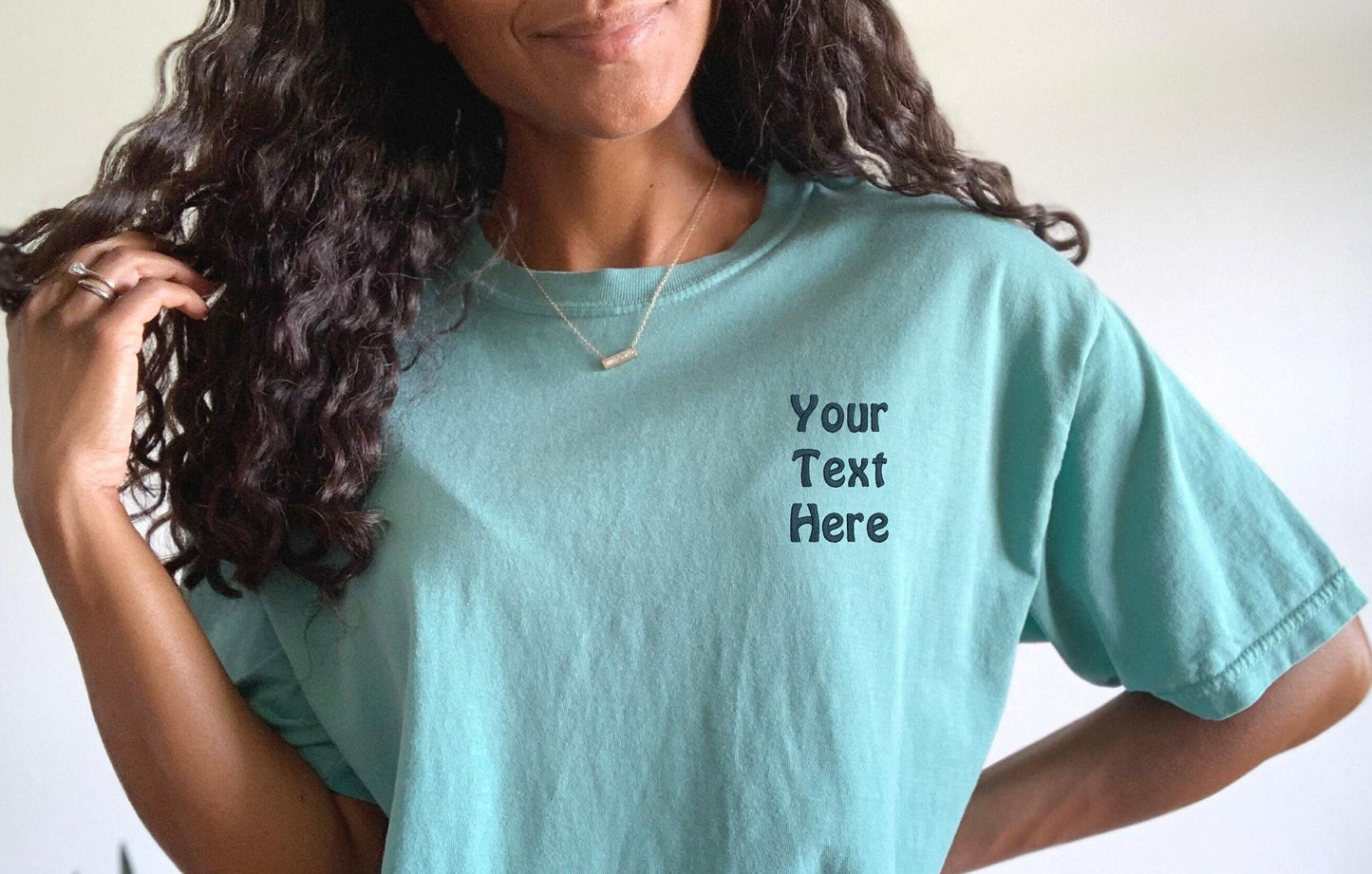 Personalized Comfort Colors Embroidered Tshirt