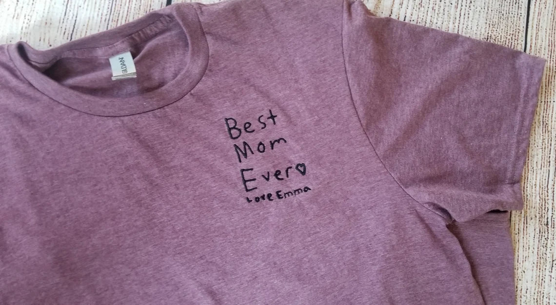 Personalized Handwriting Tshirt Custom handwriting