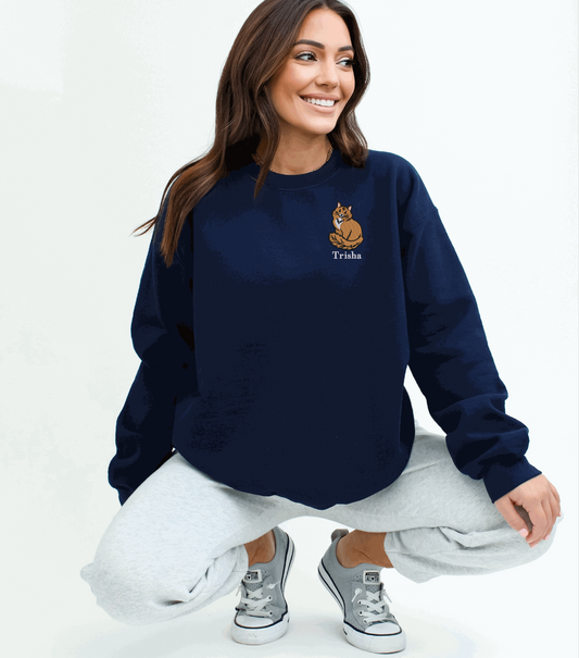 a woman sitting on the ground with her legs crossed
