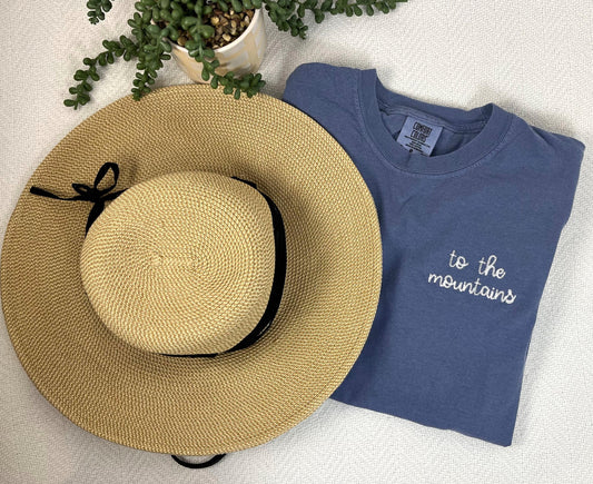 Custom Embroidered Chainstitch T-Shirt On Comfort Colors Brand