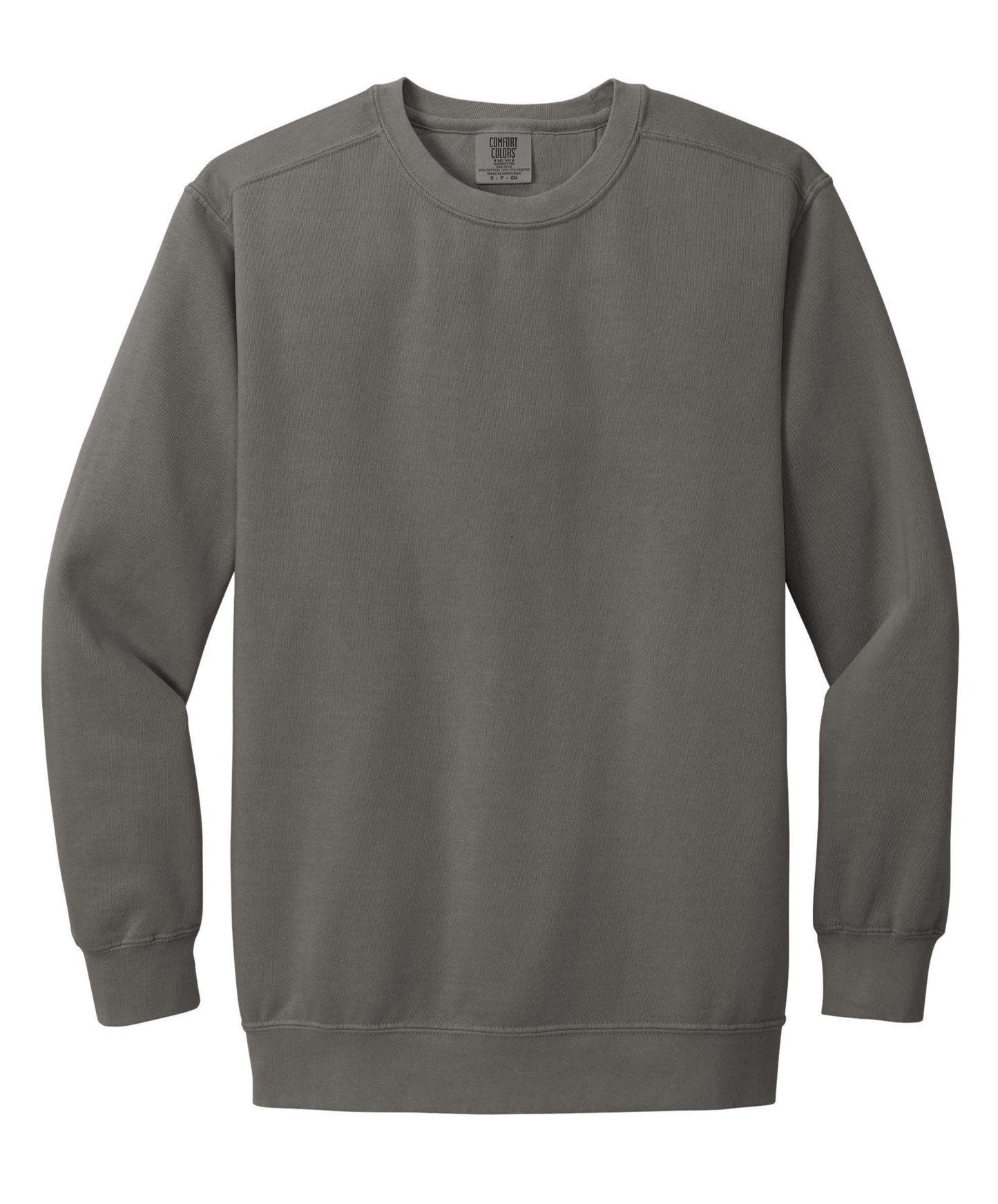 Personalized Chainstitch Text Outline Sweatshirt Embroidered Retro Comfort Colors Shirt