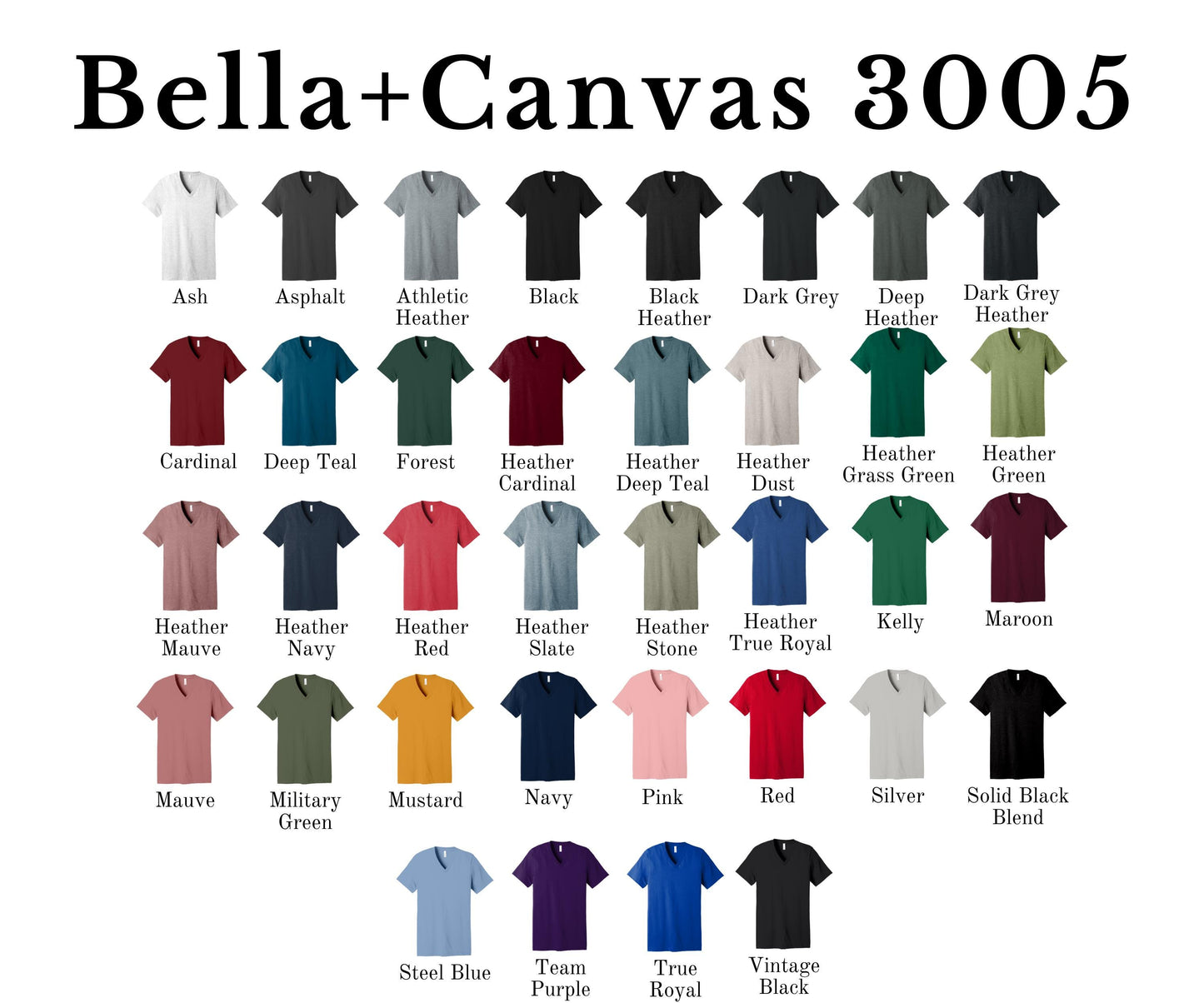 Personalized Love Chain Stitch Text V-Neck T-Shirt With Embroidered Phrase No Minimum