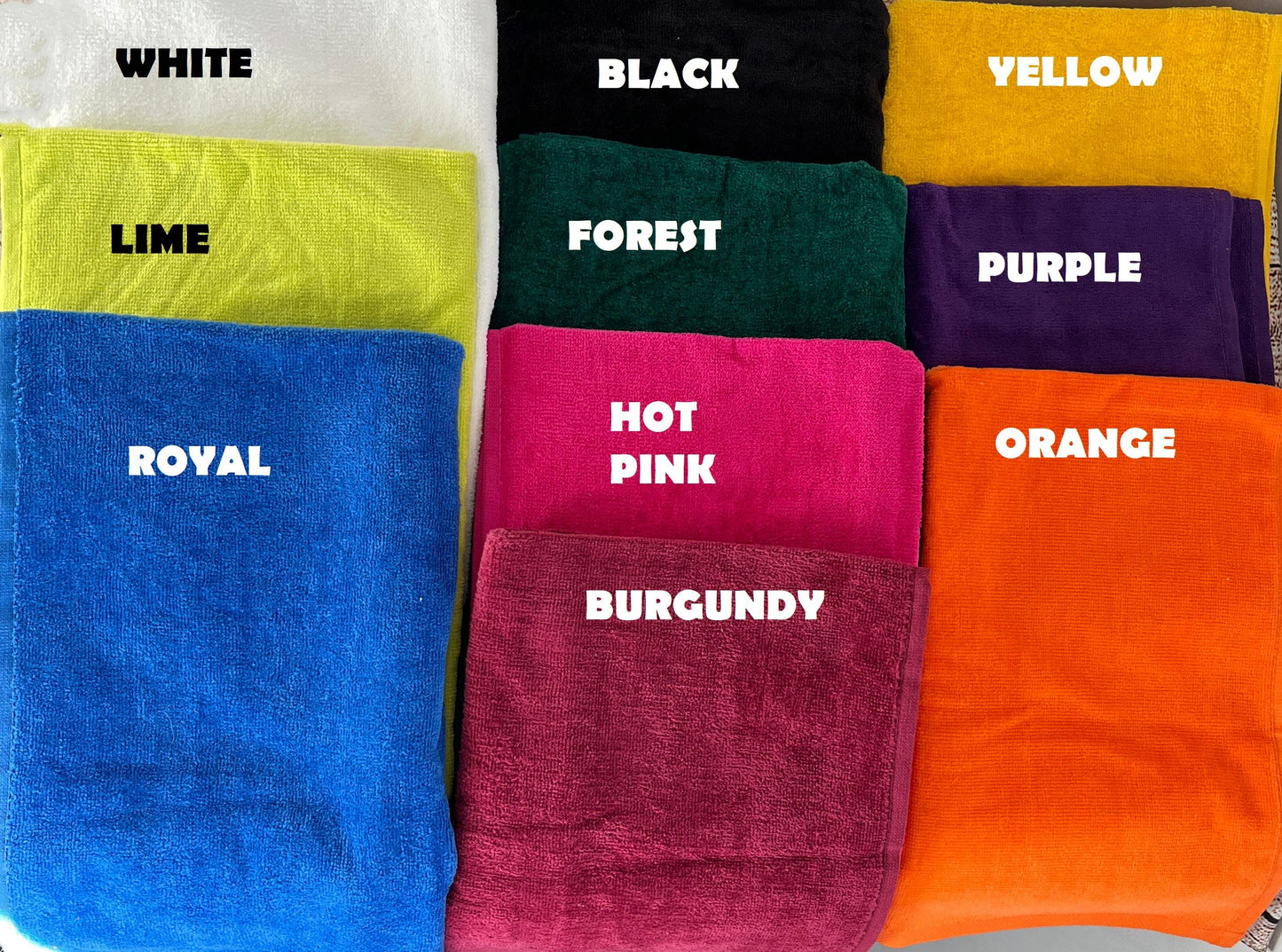 Personalized Volleyball Sports Towel Rally Towel Custom Embroidered