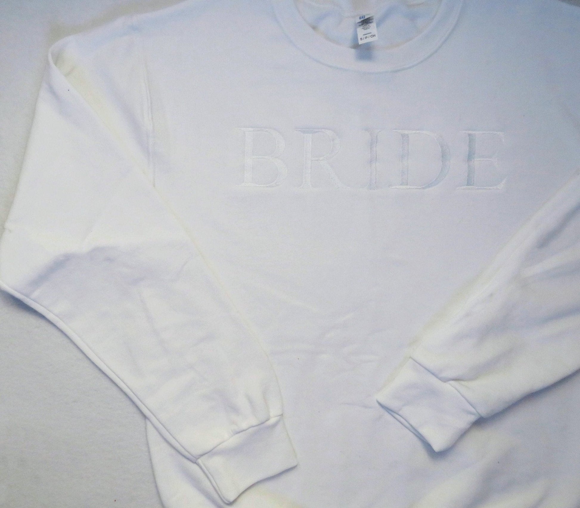 Bride Sweatshirt Wedding Sweatshirt Embroidered Sweatshirt Bride to Be Gift - Blue Ridge Stitches