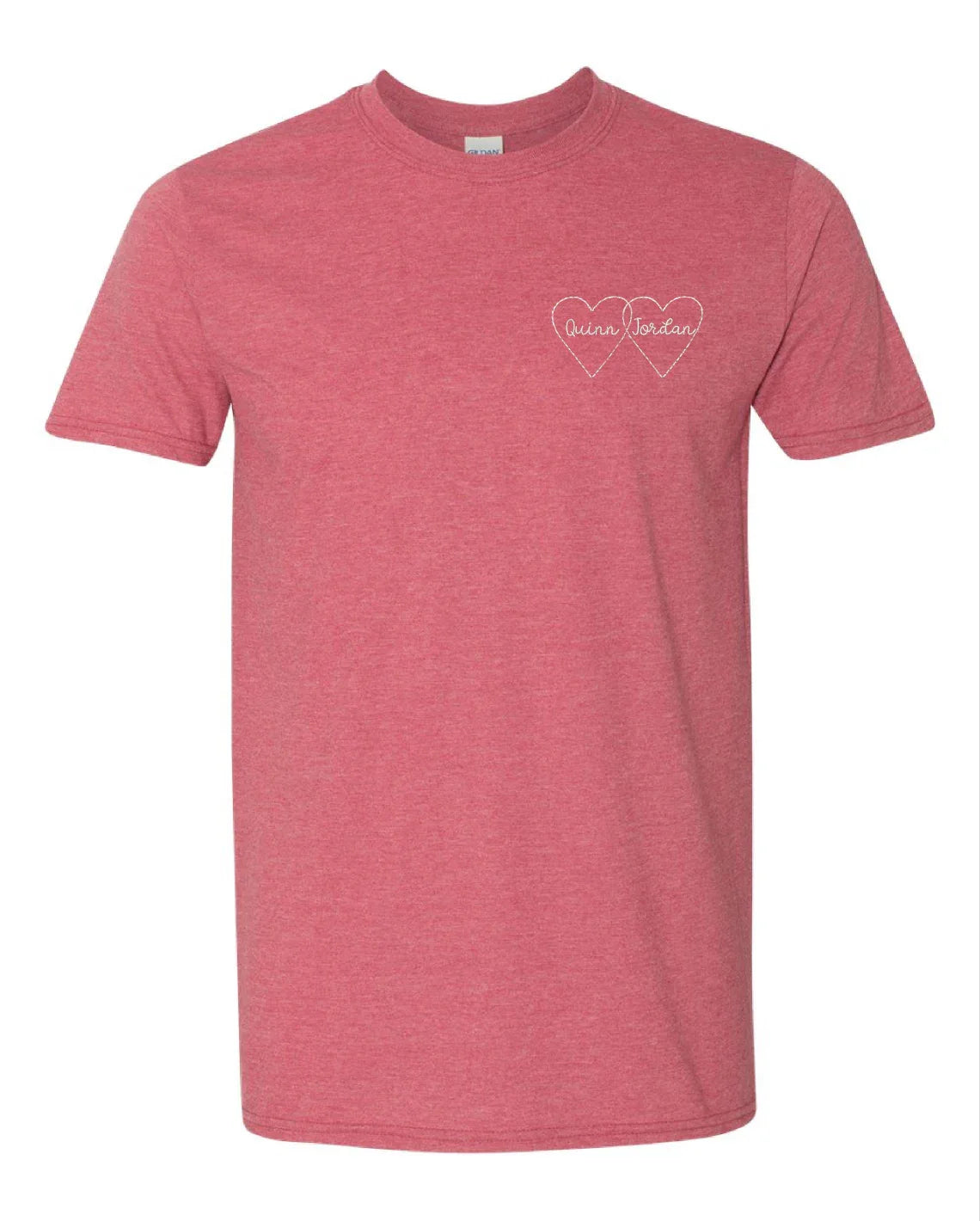 Personalized Intertwined Hearts Tshirt