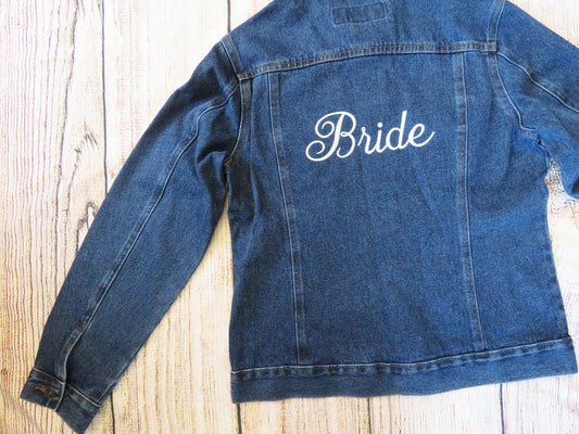 Custom Ladies Denim Jacket Personalized Embroidery