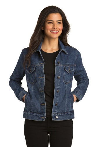 Custom Ladies Denim Jacket Personalized Embroidery