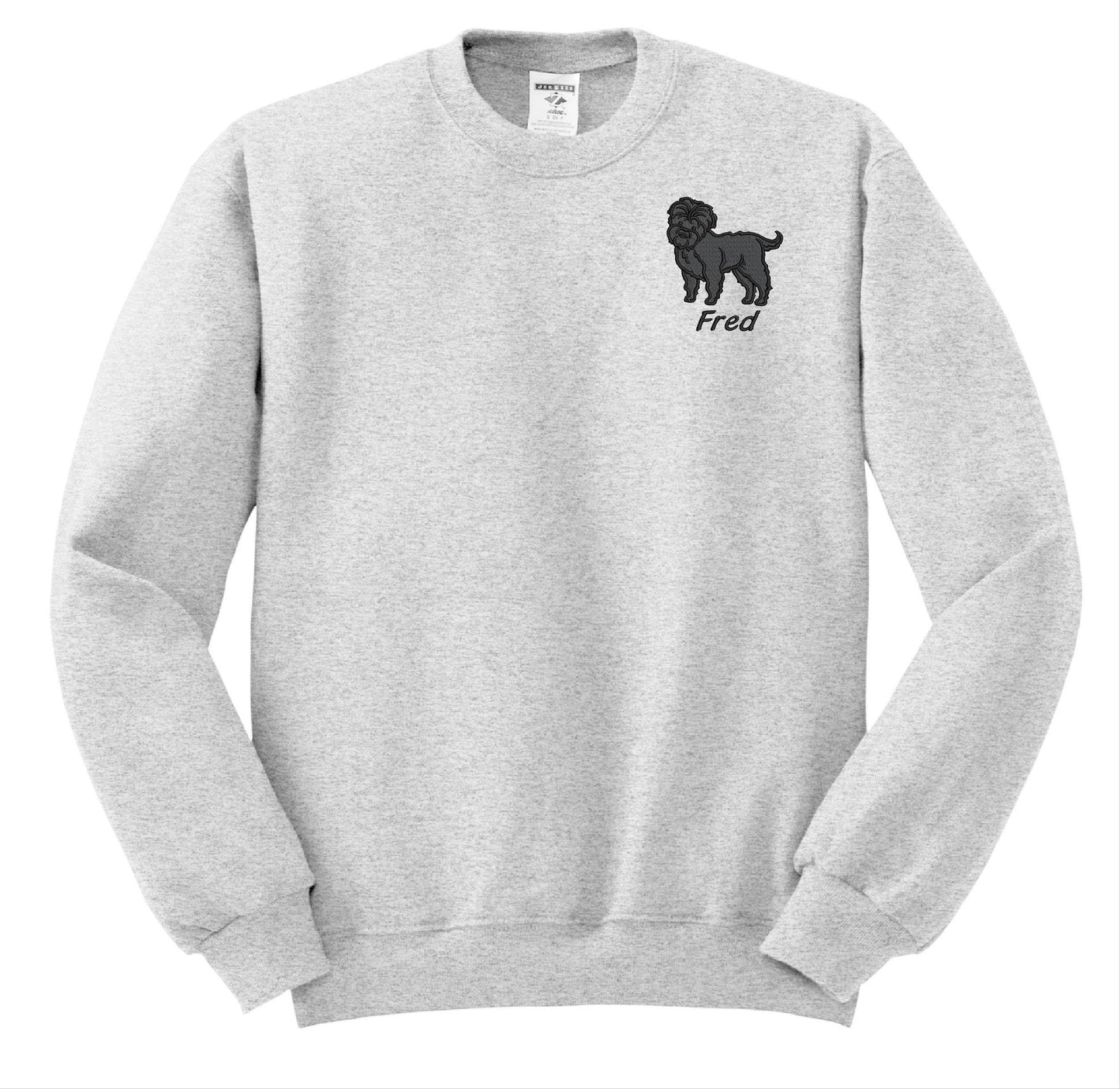 Affenpinscher Sweatshirt Personalized Custom Embroidered With NameDog Pet Sweatshirt Dog Sweatshirt