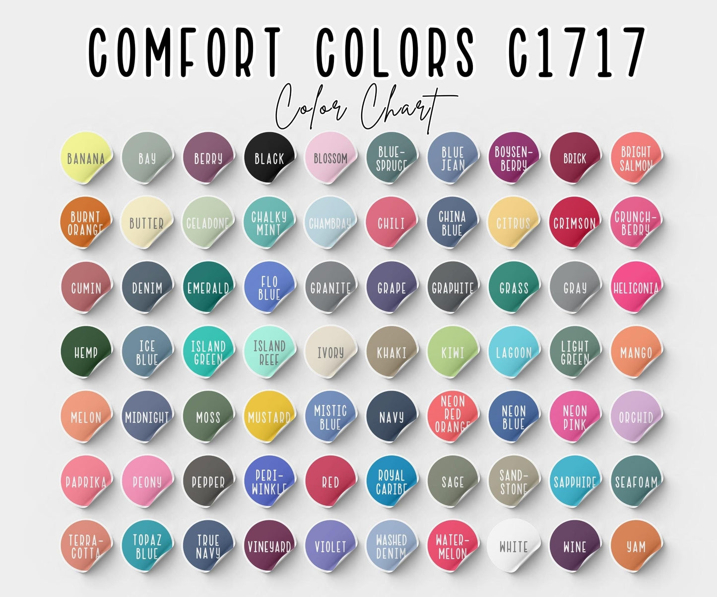 Embroidered Logo Text T-Shirt On Comfort Colors Brand For Men and Women Center Front