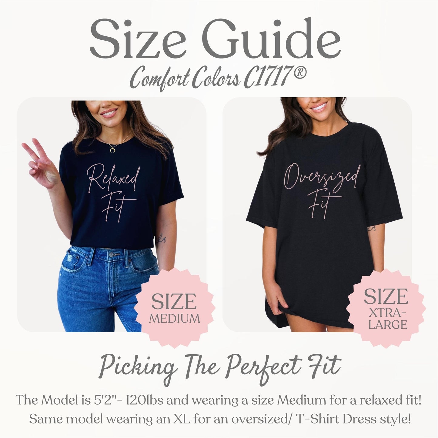 Embroidered Logo Text T-Shirt On Comfort Colors Brand For Men and Women Center Front