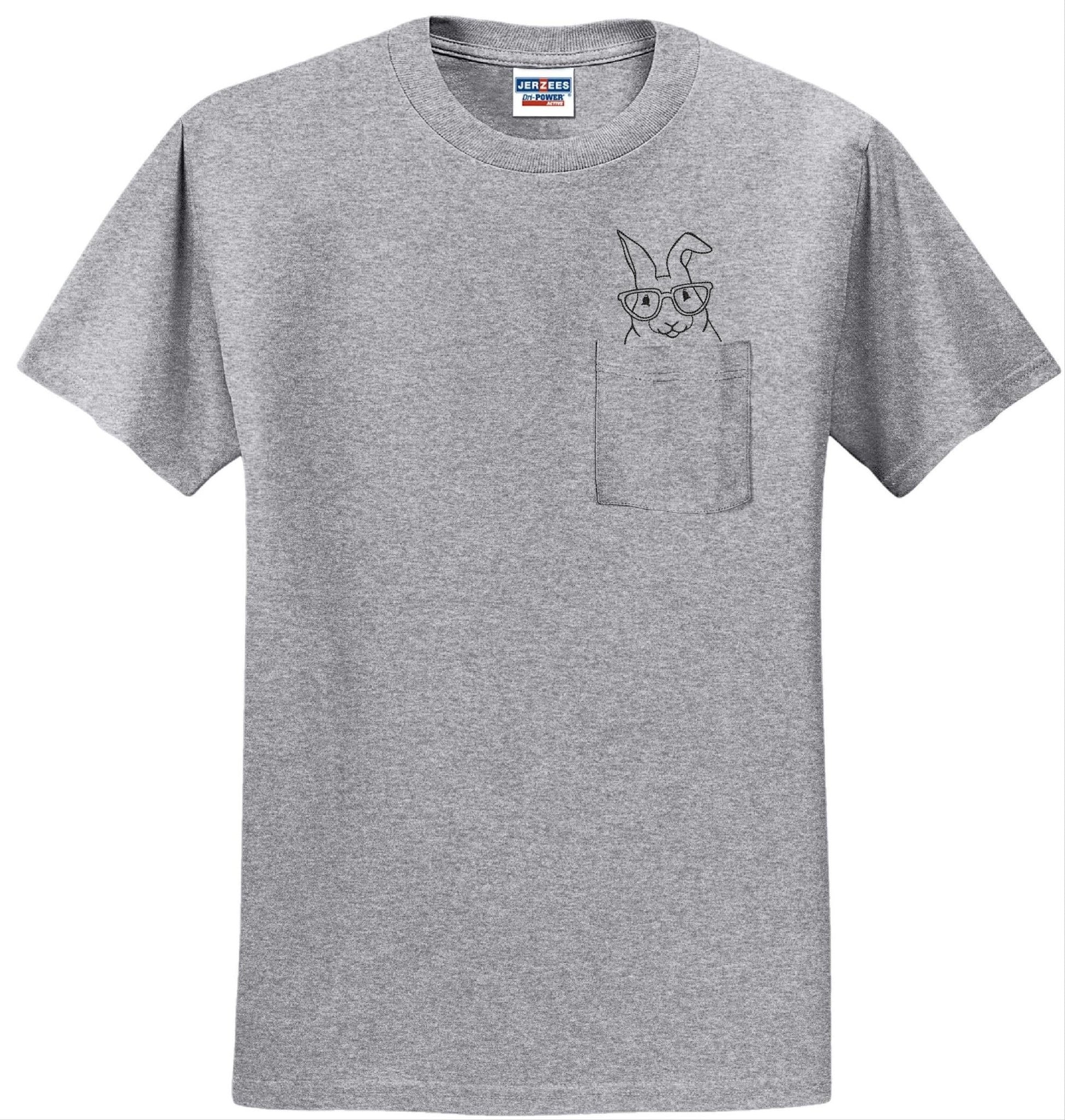 Bunny Pocket T-shirt Embroidered - Blue Ridge Stitches