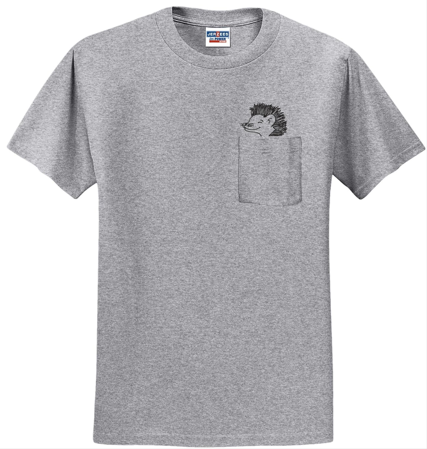 Hedgehog Pocket T-shirt Embroidered