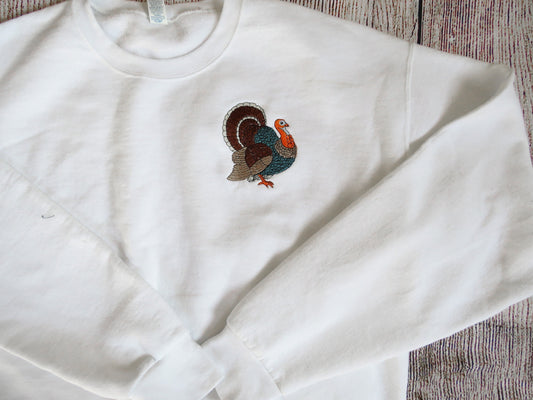 Thanksgiving Turkey Crew Neck Sweatshirt